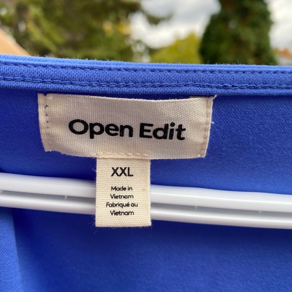 Open Edit Ruched Short-sleeve Dress Plus Size - Picture 4 of 7